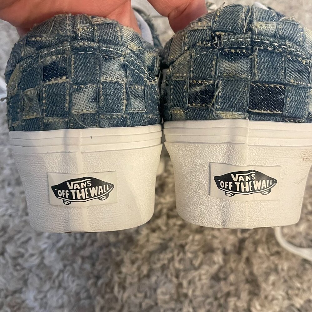 Vans Old Skool Platform Patchwork Denim Sneakers … - image 8